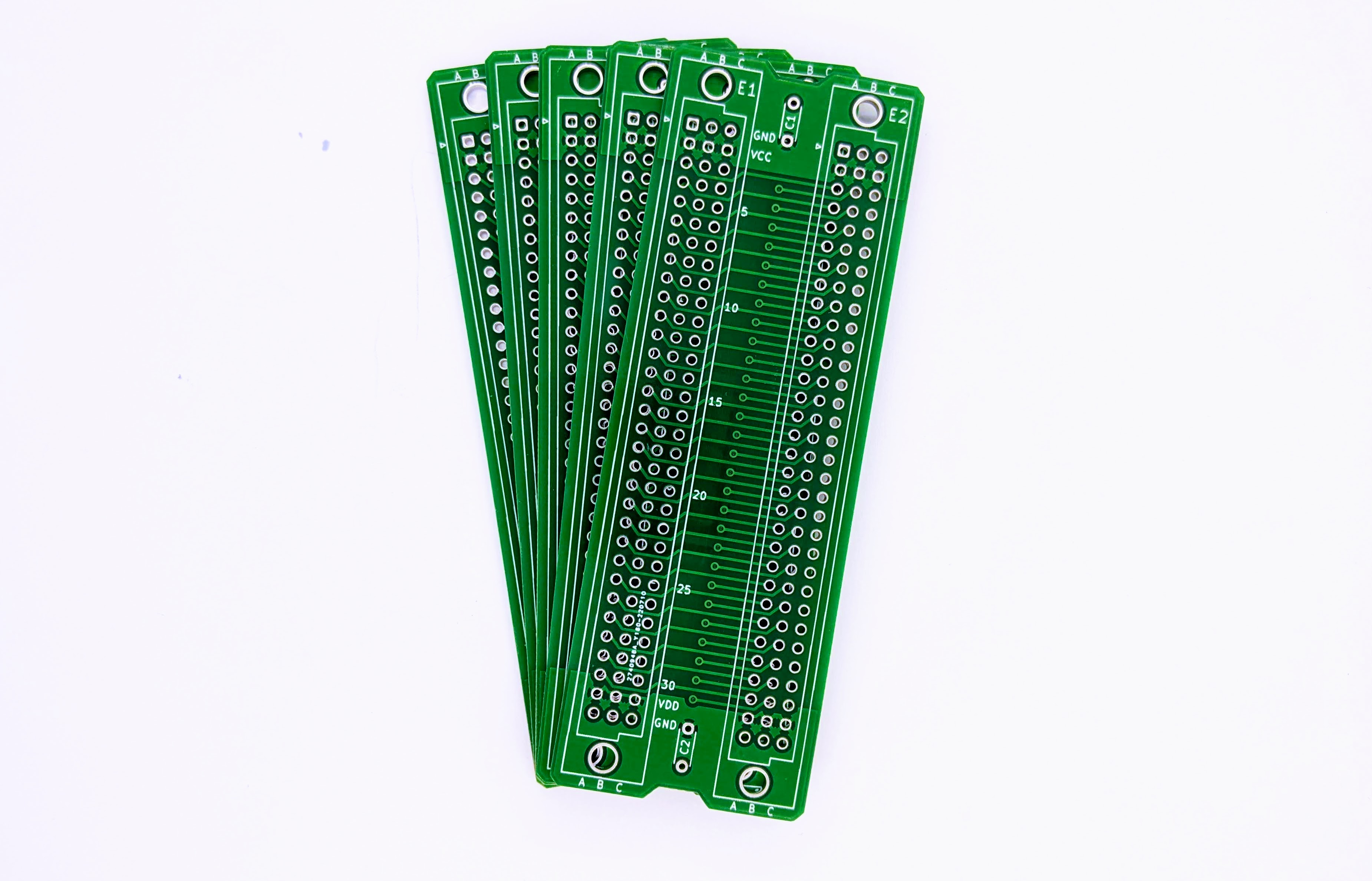 Microbus Mini backplane bridge PCB for Eurocards DIN41612 2 slot 3U 8HP