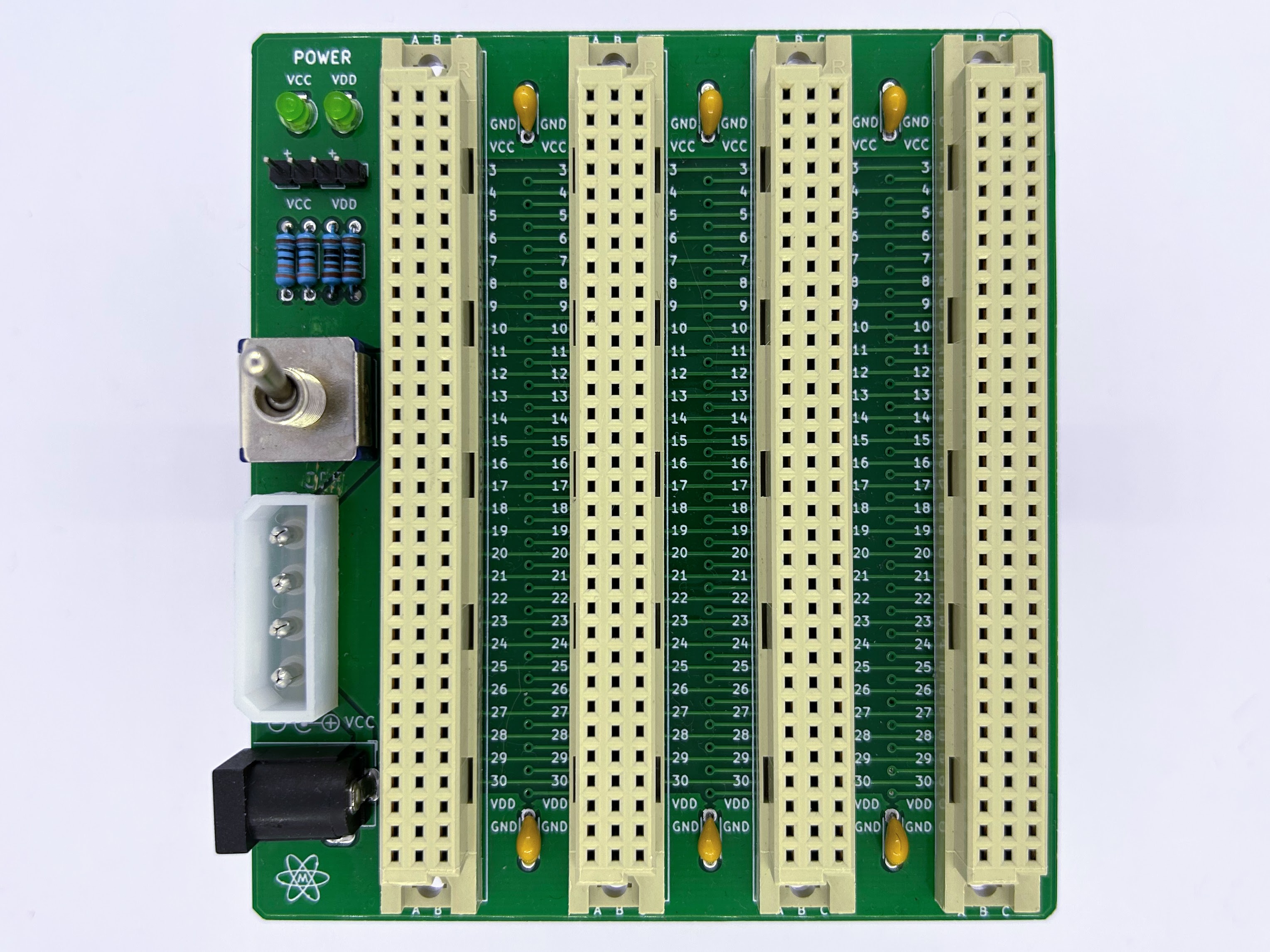 Microbus pssive backplane PCB for Eurocards DIN41612 4 slot 3U 16HP