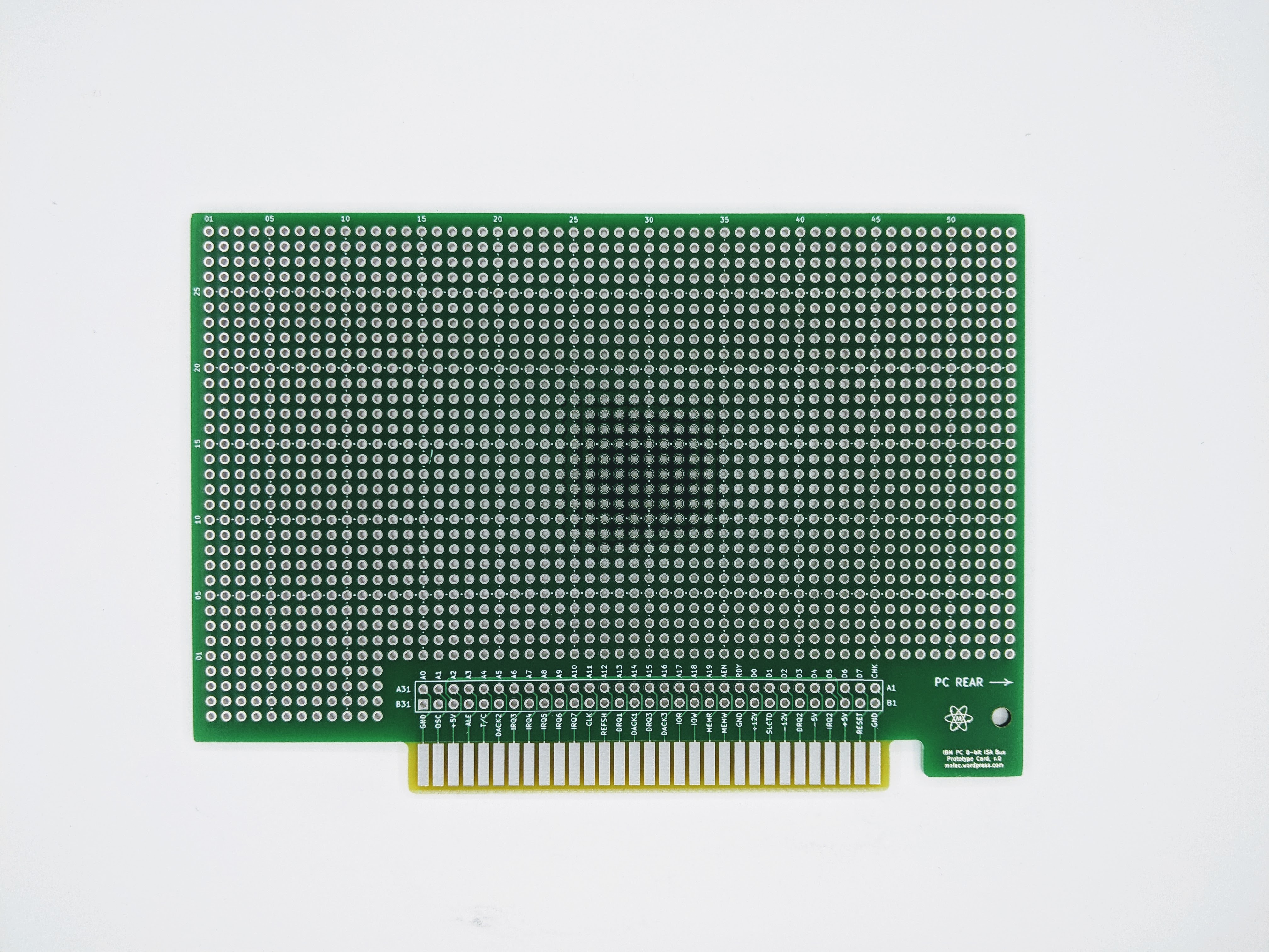 IBM PC XT8-bit ISA Prototype PCB Card XL