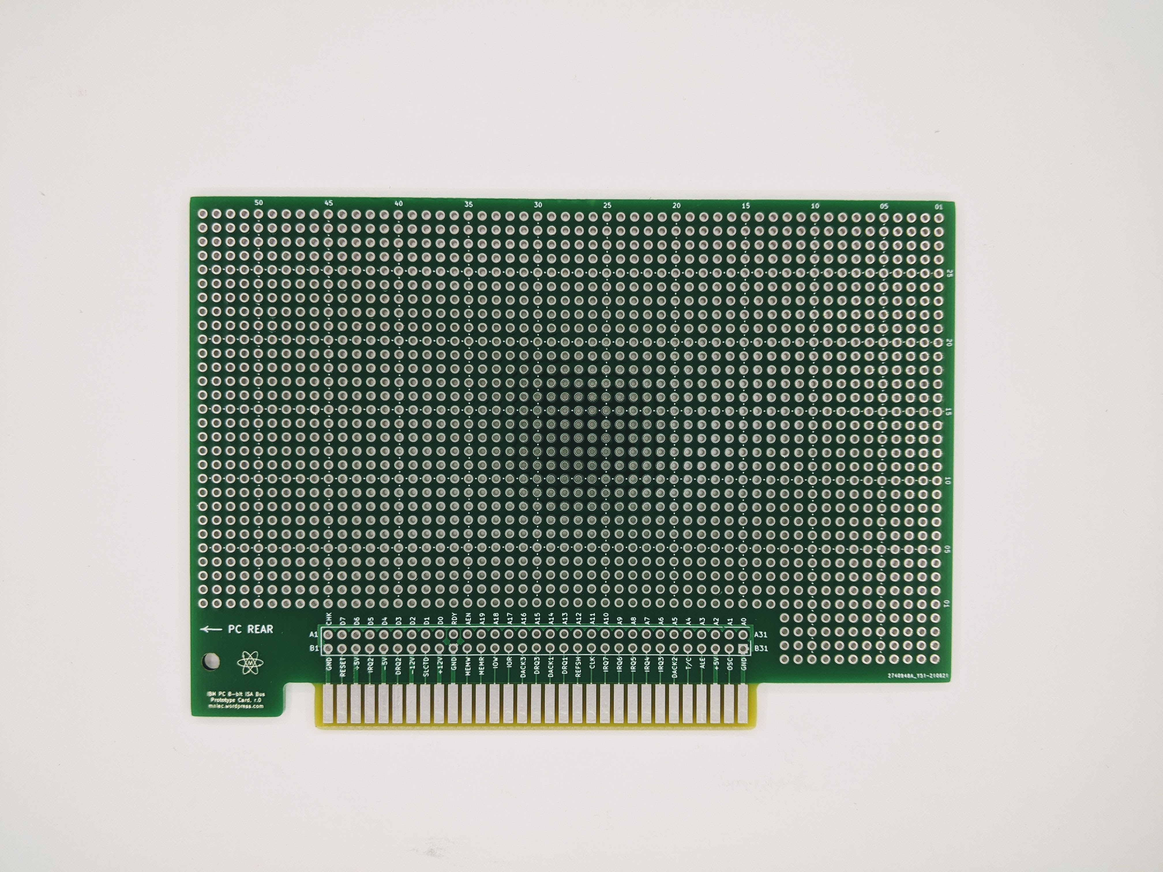 IBM PC XT8-bit ISA Prototype PCB Card XL